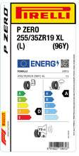 Charger l&#39;image dans la galerie, 1x Pirelli PZERO XL (L) 255/35 ZR 19 PKW-SOMMERREIFEN