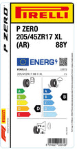 Charger l&#39;image dans la galerie, 1x Pirelli PZERO XL (AR) 205/45 ZR 17 PKW-SOMMERREIFEN