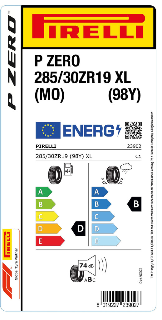 1x Pirelli PZERO XL (MO) 285/30 ZR 19 PKW-SOMMERREIFEN