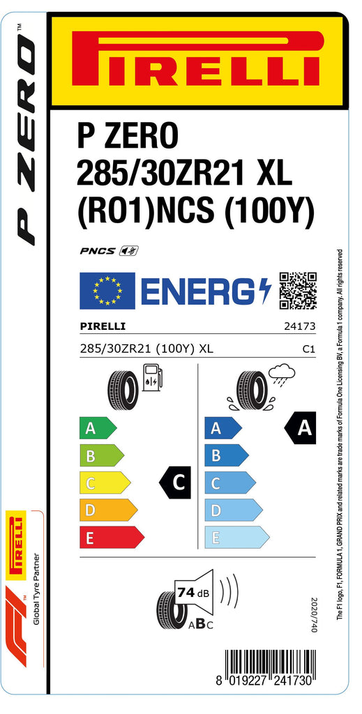 1x Pirelli PZERO XL (RO1) PNCS 285/30 ZR 21 PKW-SOMMERREIFEN