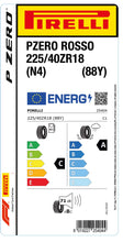 Charger l&#39;image dans la galerie, 1x Pirelli PZERO ROSSO ASIMMETRICO (N4) 225/40 ZR 18 PKW-SOMMERREIFEN