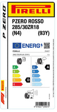 Charger l&#39;image dans la galerie, 1x Pirelli PZERO ROSSO ASIMMETRICO (N4) 285/30 ZR 18 PKW-SOMMERREIFEN