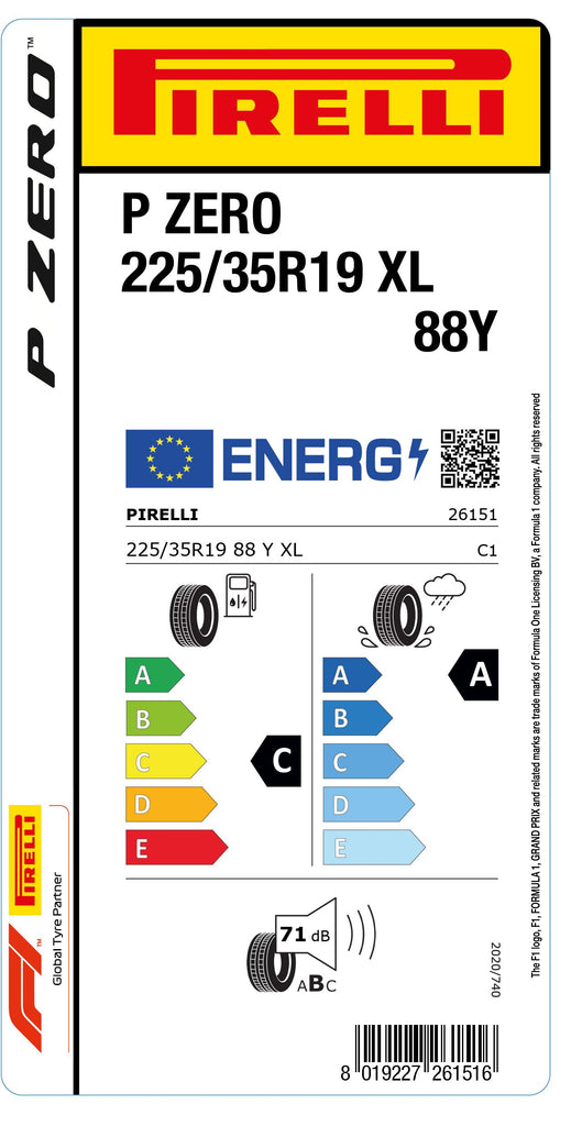 1x Pirelli PZERO XL 225/35 R 19 PKW-SOMMERREIFEN