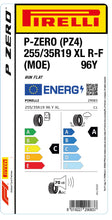 Charger l&#39;image dans la galerie, 1x Pirelli P-ZERO (PZ4) Luxury Saloon XL RF (MOE) 255/35 R 19 PKW-SOMMERREIFEN