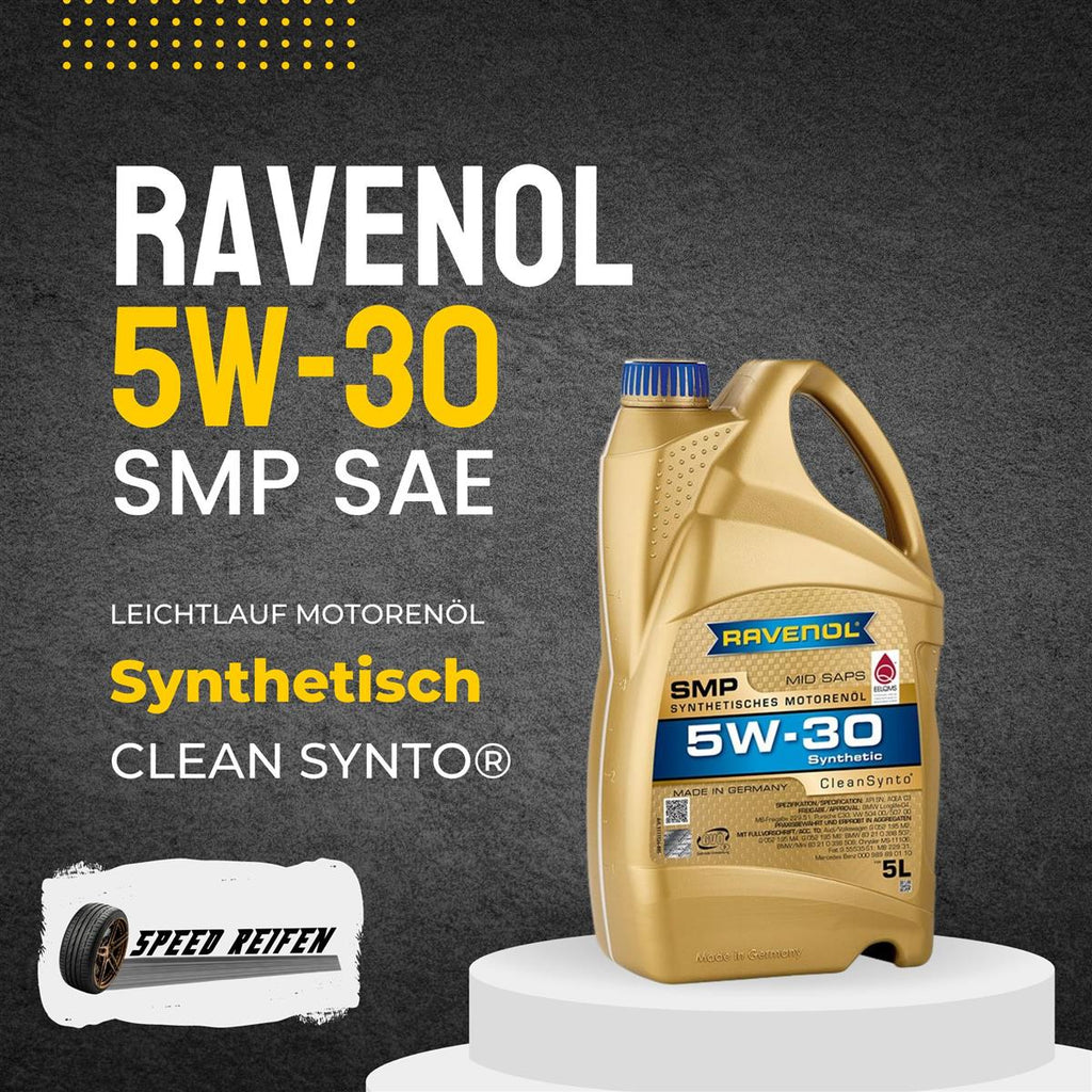 Ravenol SMP SAE 5W-30 smooth-running engine oil 5L liter long-life –  Speed-Reifen