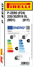 Charger l&#39;image dans la galerie, 1x Pirelli P-ZERO (PZ4) Sports Car XL (MO1) 235/35 ZR 19 PKW-SOMMERREIFEN