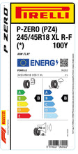 Load image into Gallery viewer, 1x Pirelli P-ZERO (PZ4) Luxury Saloon XL RF (*) 245/45 R 18 PKW-SOMMERREIFEN