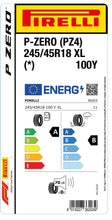 Load image into Gallery viewer, 1x Pirelli P-ZERO (PZ4) Luxury Saloon XL (*) 245/45 R 18 PKW-SOMMERREIFEN