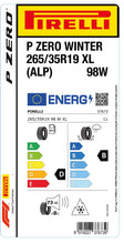 Laden Sie das Bild in den Galerie-Viewer, 1x Pirelli PZERO WINTER M+S 3PMSF XL (ALP) 265/35 R 19 PKW-WINTERREIFEN