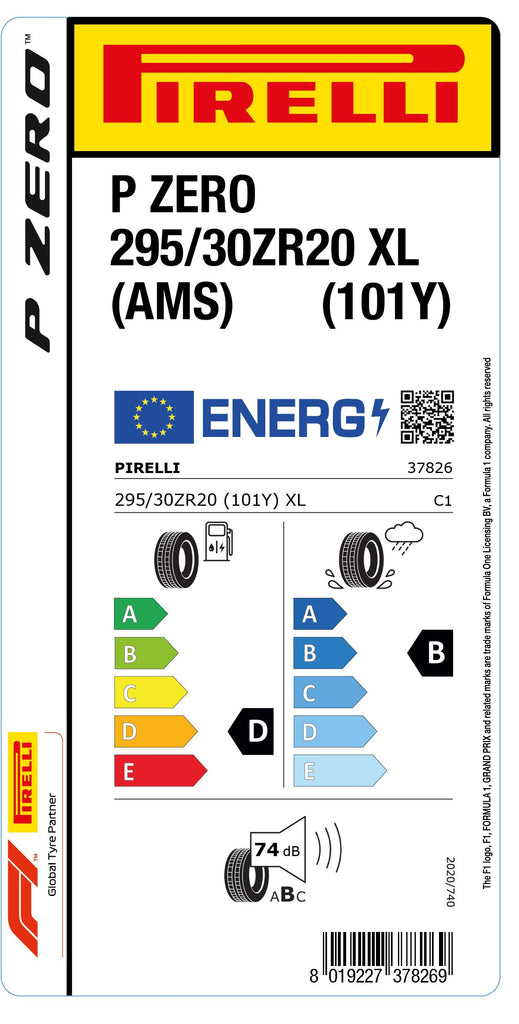 1x Pirelli PZERO XL (AMS) 295/30 ZR 20 PKW-SOMMERREIFEN