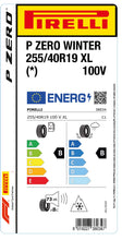 Laden Sie das Bild in den Galerie-Viewer, 1x Pirelli PZERO WINTER M+S 3PMSF XL (*) 255/40 R 19 PKW-WINTERREIFEN