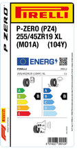 Charger l&#39;image dans la galerie, 1x Pirelli P-ZERO (PZ4) Sports Car XL (MO1A) 255/45 ZR 19 PKW-SOMMERREIFEN