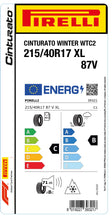 Laden Sie das Bild in den Galerie-Viewer, 1x Pirelli CINTURATO WINTER 2 M+S 3PMSF XL 215/40 R 17 PKW-WINTERREIFEN