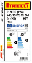 Charger l&#39;image dans la galerie, 1x Pirelli P-ZERO (PZ4) Luxury Saloon XL SI (+)(KS) 245/35 R 20 PKW-SOMMERREIFEN